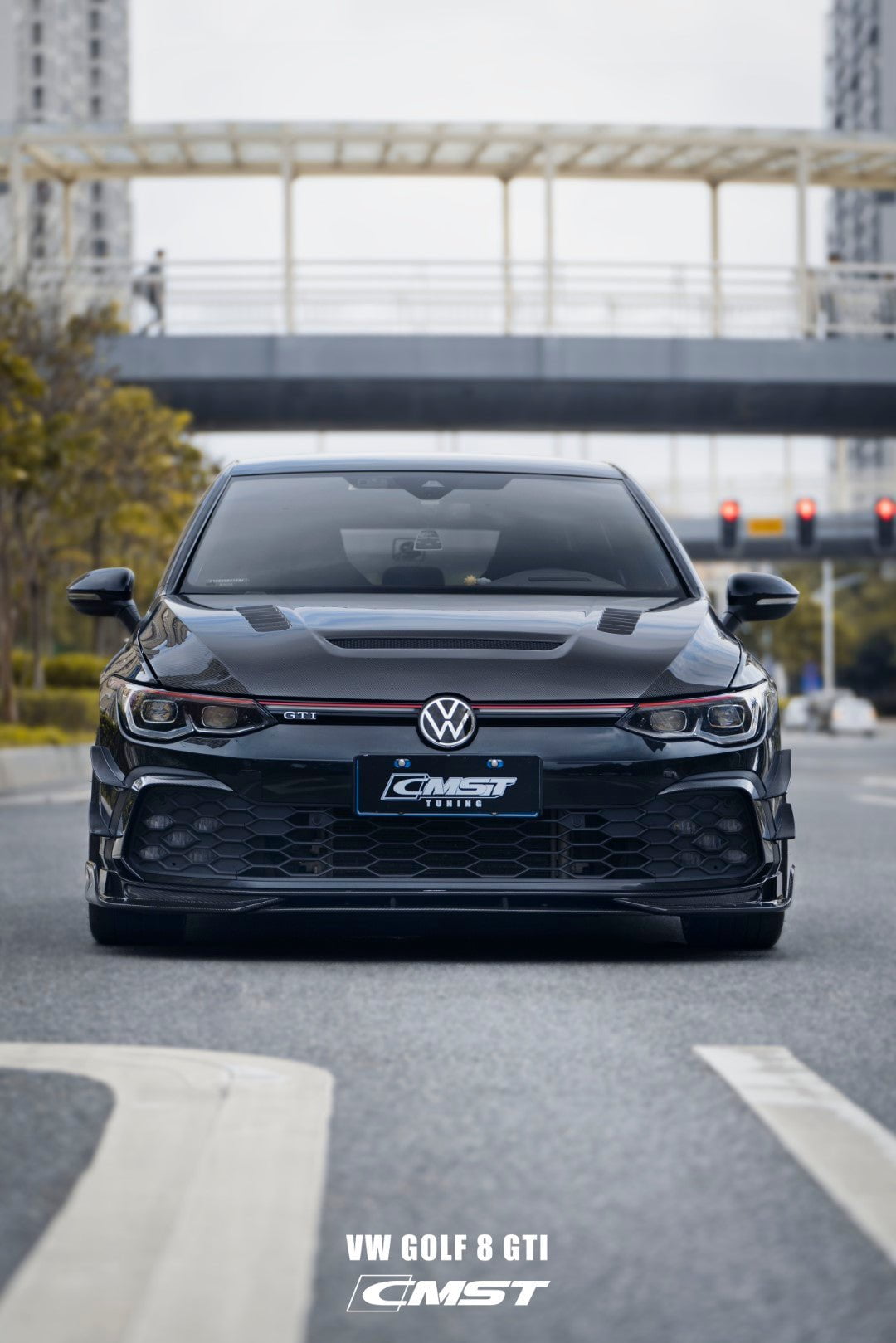 CMST Tuning Carbon Fiber Hood Bonnet Ver.1 for Volkswagen Golf & GTI & Golf R MK8 Aftermarket Carbon Fiber Part / Bodykit - Robot Bodykits