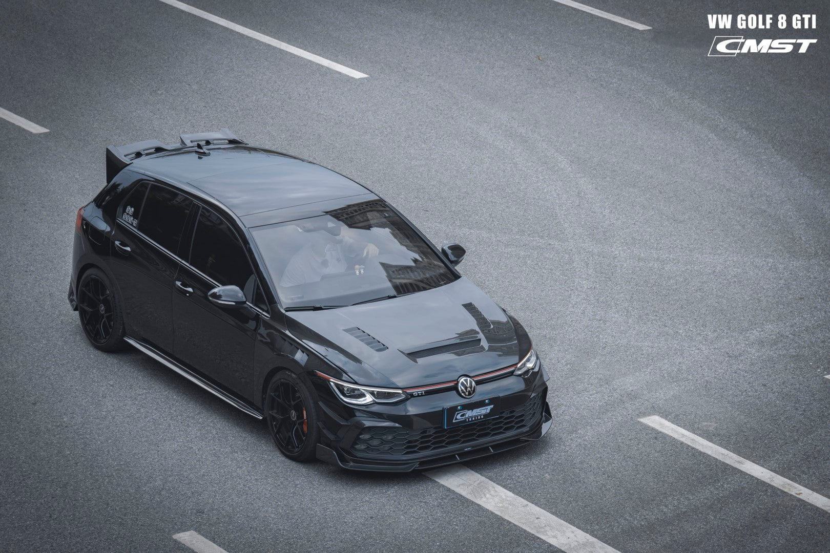 CMST Tuning Carbon Fiber Hood Bonnet Ver.1 for Volkswagen Golf & GTI & Golf R MK8 Aftermarket Carbon Fiber Part / Bodykit - Robot Bodykits