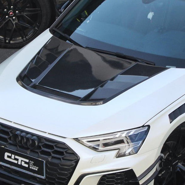 CMST Tuning Carbon Fiber Hood Bonnet Ver.2 for Audi RS3 S3 A3 8Y 2021-ON Aftermarket Carbon Fiber Part / Bodykit - Robot Bodykits