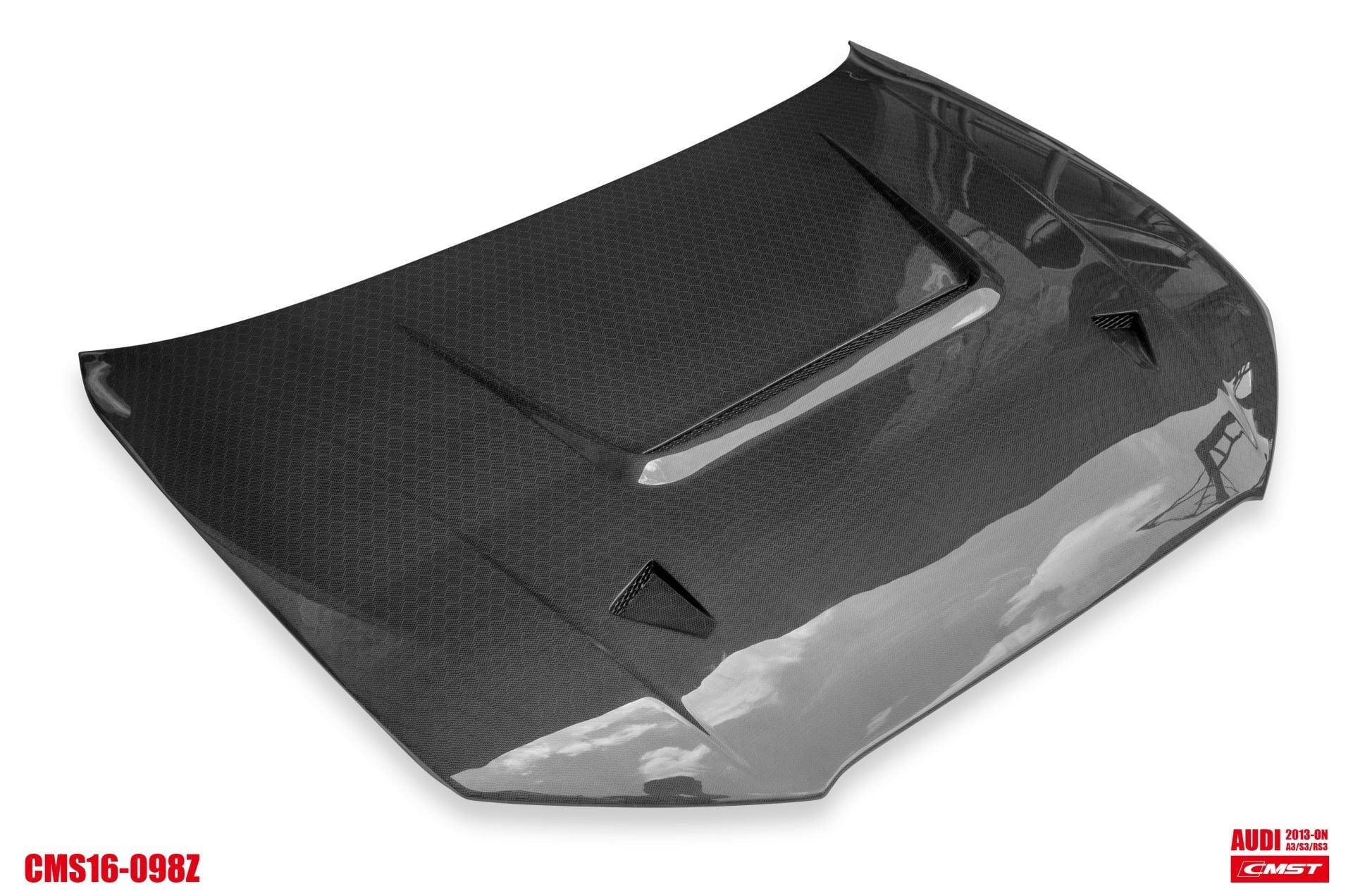CMST Tuning Carbon Fiber Hood Bonnet Ver.4 for Audi RS3 2018-2020 & 2014-2020 A3 & A3 S Line & S3 Aftermarket Carbon Fiber Part / Bodykit - Robot Bodykits