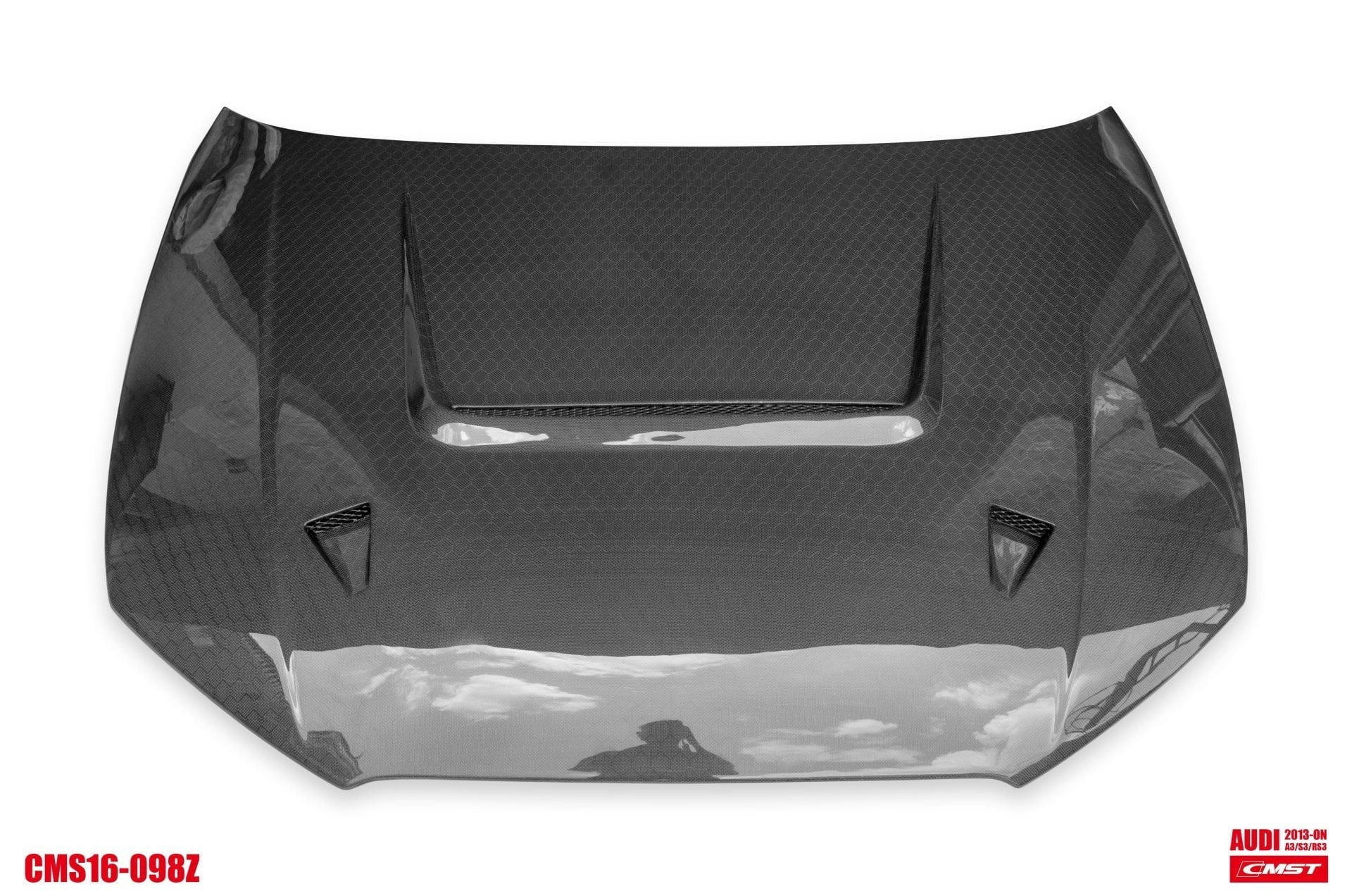 CMST Tuning Carbon Fiber Hood Bonnet Ver.4 for Audi RS3 2018-2020 & 2014-2020 A3 & A3 S Line & S3 Aftermarket Carbon Fiber Part / Bodykit - Robot Bodykits