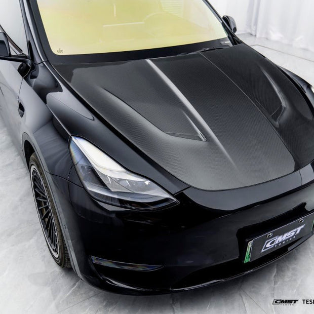 CMST Tuning Carbon Fiber Hood Bonnet Ver.4 for Tesla Model Y Aftermarket Carbon Fiber Part / Bodykit - Robot Bodykits