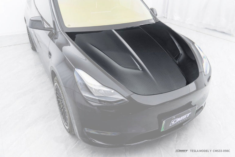 CMST Tuning Carbon Fiber Hood Bonnet Ver.4 for Tesla Model Y Aftermarket Carbon Fiber Part / Bodykit - Robot Bodykits