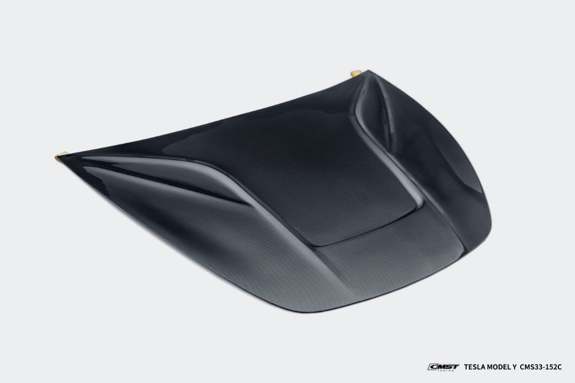 CMST Tuning Carbon Fiber Hood Bonnet Ver.5 for Tesla Model Y Aftermarket Carbon Fiber Part / Bodykit - Robot Bodykits
