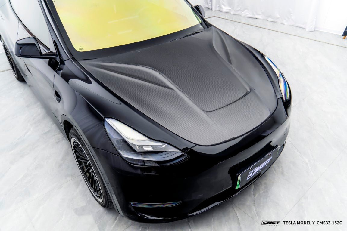 CMST Tuning Carbon Fiber Hood Bonnet Ver.5 for Tesla Model Y Aftermarket Carbon Fiber Part / Bodykit - Robot Bodykits