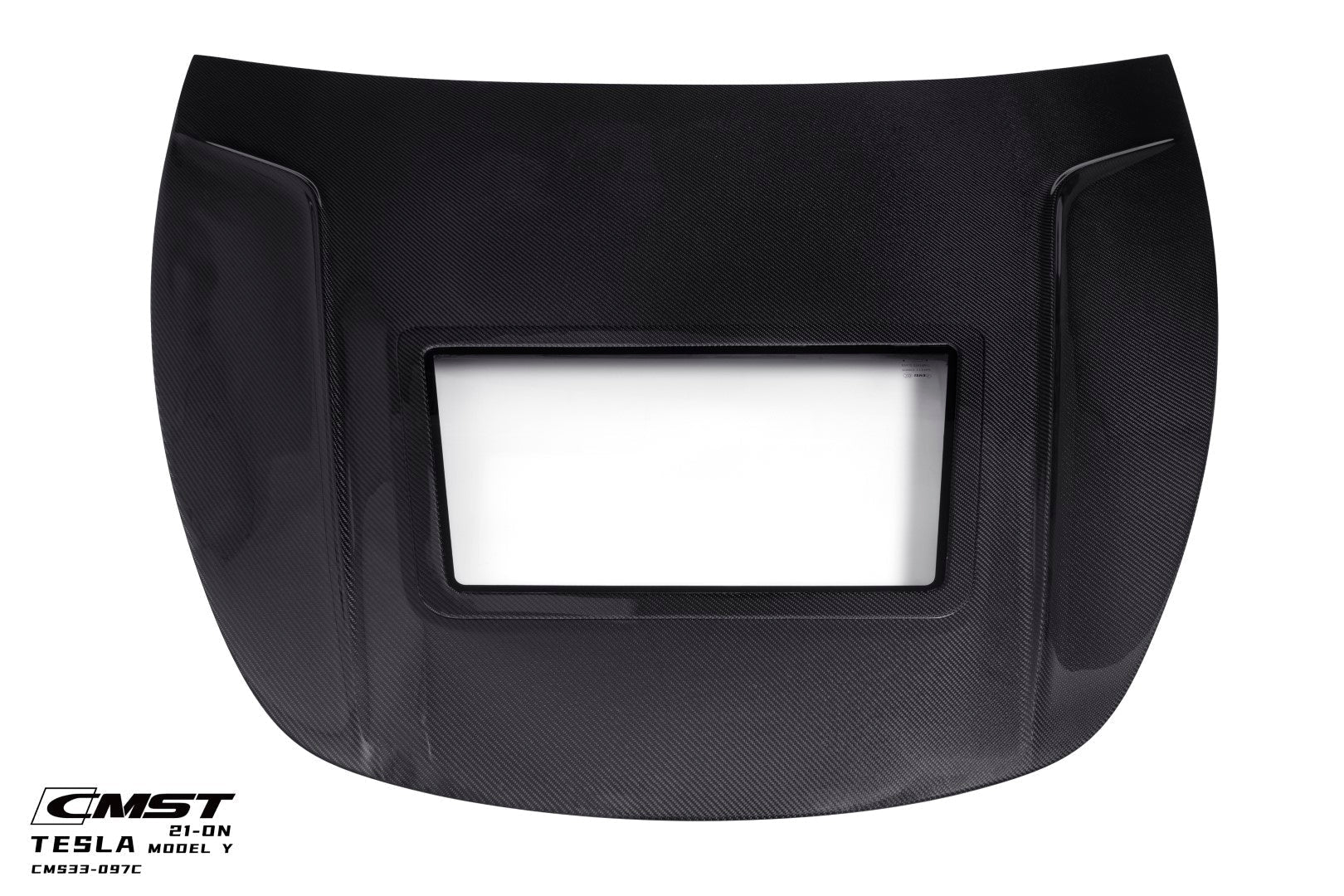 CMST Tuning Carbon Fiber Hood Clearview Glass Transparent for Tesla Model Y Aftermarket Carbon Fiber Part / Bodykit - Robot Bodykits