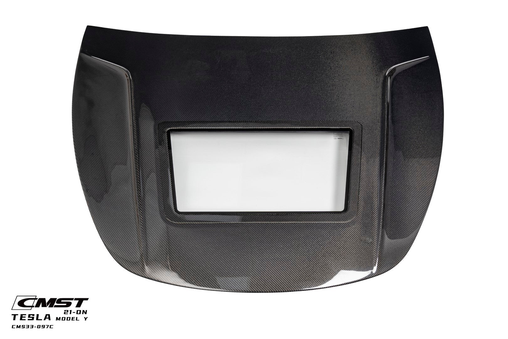 CMST Tuning Carbon Fiber Hood Clearview Glass Transparent for Tesla Model Y Aftermarket Carbon Fiber Part / Bodykit - Robot Bodykits