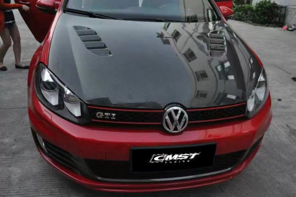 CMST Tuning Carbon Fiber Hood for Volkswagen GTI MK6 Aftermarket Carbon Fiber Part / Bodykit - Robot Bodykits