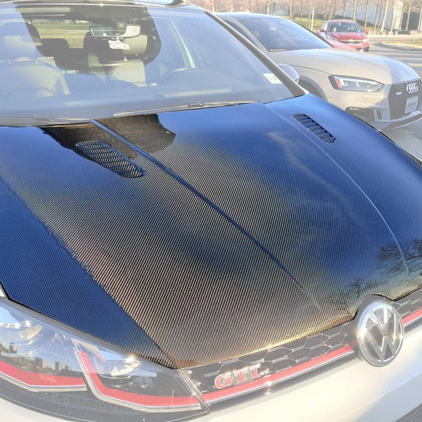 CMST Tuning Carbon Fiber Hood for Volkswagen GTI MK7 MK7.5 Aftermarket Carbon Fiber Part / Bodykit - Robot Bodykits