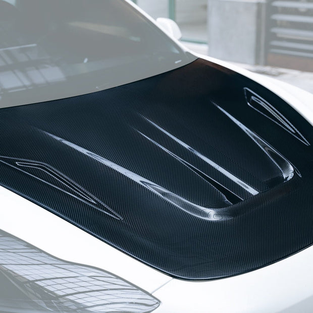 CMST Tuning Carbon Fiber Hood Ver.1 for Tesla Model 3 Aftermarket Carbon Fiber Part / Bodykit - Robot Bodykits