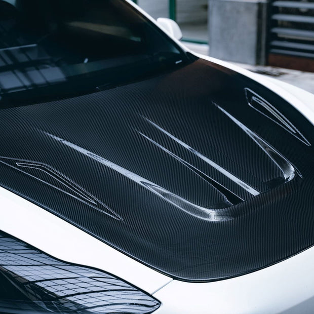 CMST Tuning Carbon Fiber Hood Ver.1 for Tesla Model 3 Aftermarket Carbon Fiber Part / Bodykit - Robot Bodykits