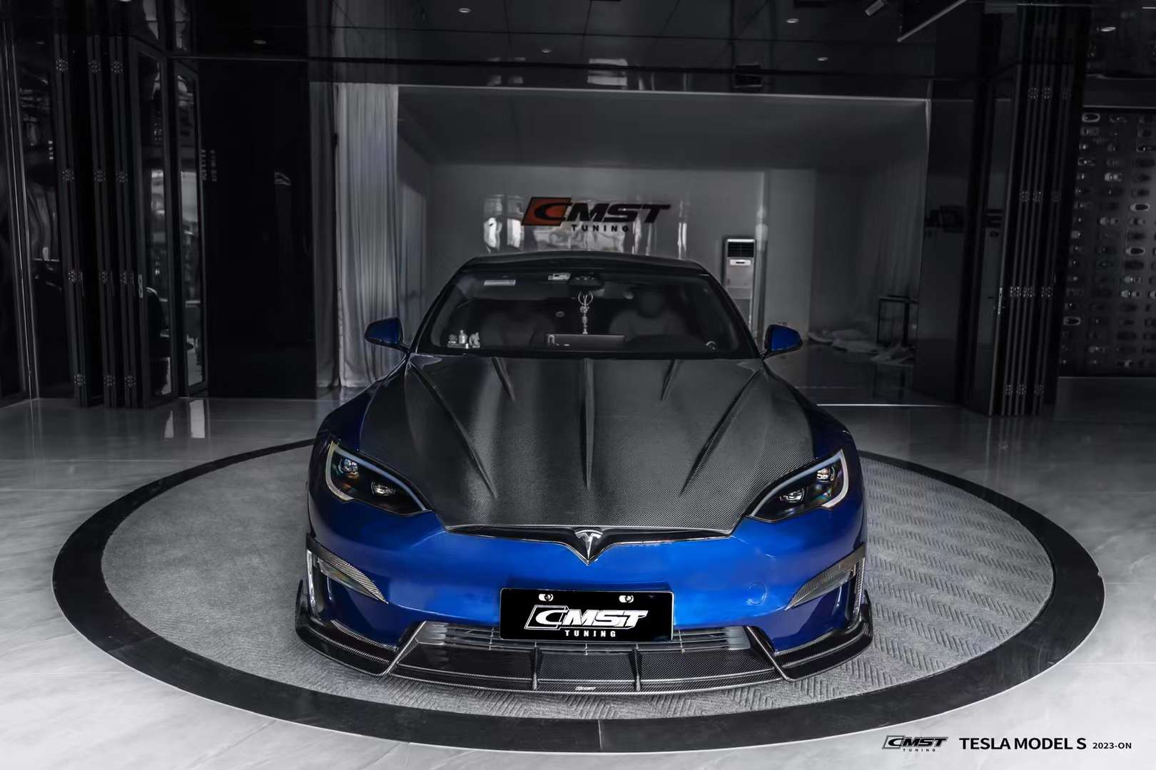 CMST Tuning Carbon Fiber Hood Ver.1 for Tesla Model S 2023+ Aftermarket Carbon Fiber Part / Bodykit - Robot Bodykits