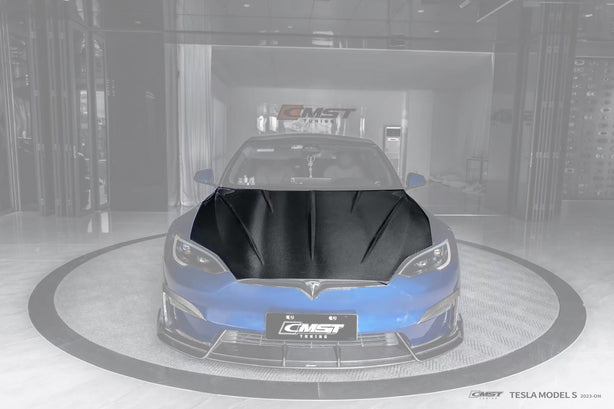 CMST Tuning Carbon Fiber Hood Ver.1 for Tesla Model S 2023+ Aftermarket Carbon Fiber Part / Bodykit - Robot Bodykits