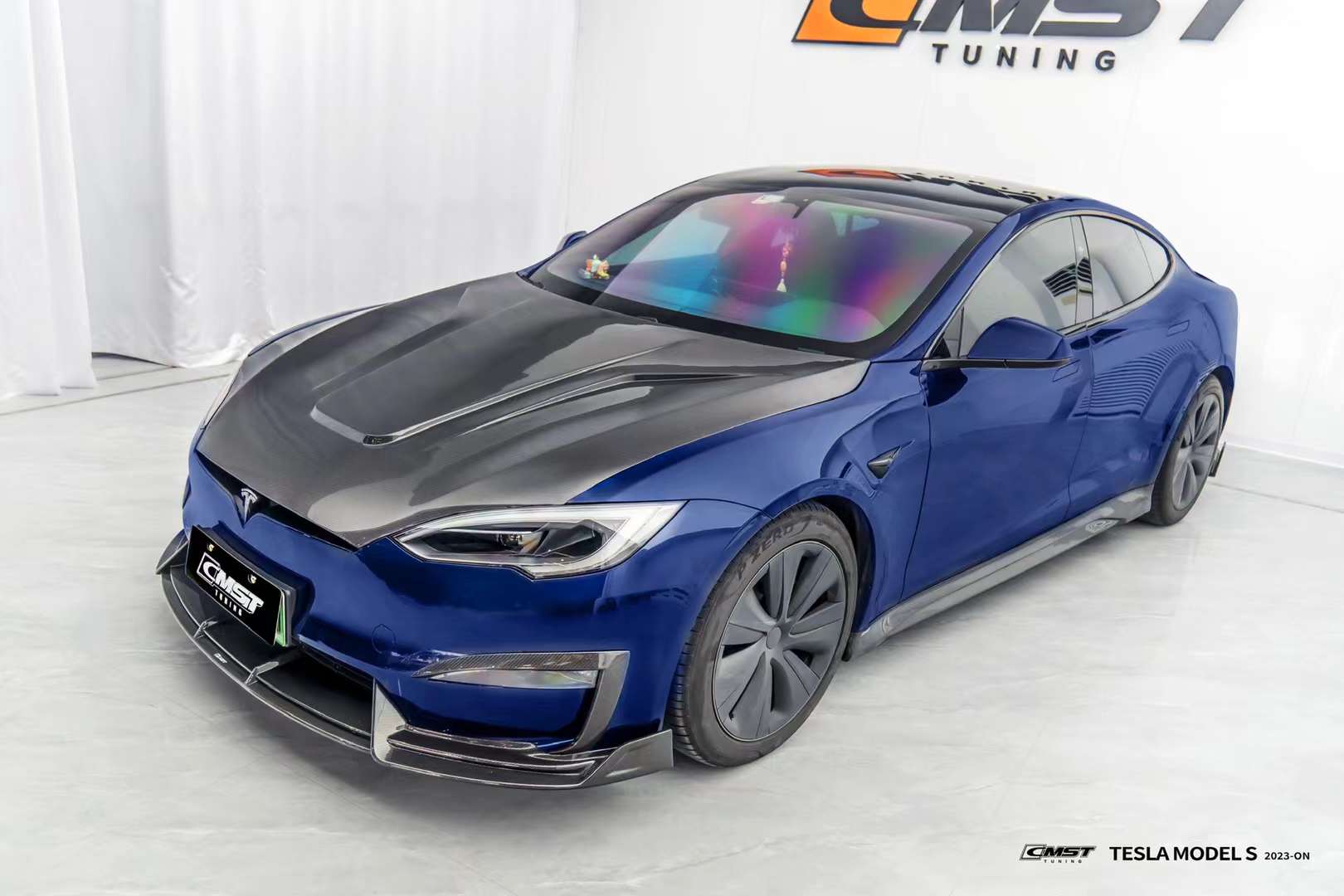 CMST Tuning Carbon Fiber Hood Ver.2 for Tesla Model S 2023+ Aftermarket Carbon Fiber Part / Bodykit - Robot Bodykits