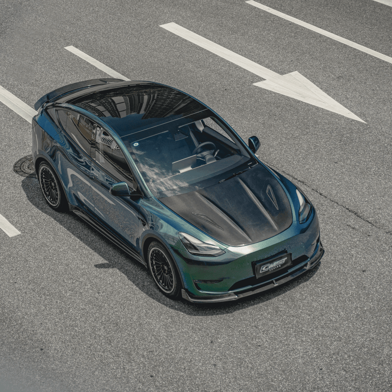 CMST Tuning Carbon Fiber Hood Ver.2 for Tesla Model Y Aftermarket Carbon Fiber Part / Bodykit - Robot Bodykits