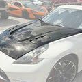 CMST Tuning Carbon Fiber Hood With 3 Vents ver.2 for Nissan 370Z Z34 Fairlady Z Vented Aftermarket Carbon Fiber Part / Bodykit - Robot Bodykits