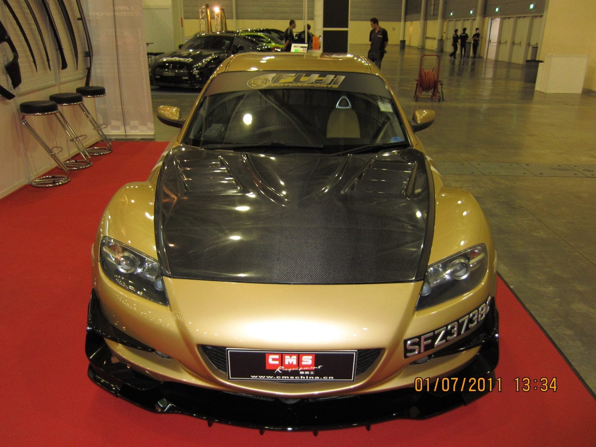 CMST Tuning Carbon Fiber Hood With Vent for Mazda RX-8 RX8 Vented Aftermarket Carbon Fiber Part / Bodykit - Robot Bodykits