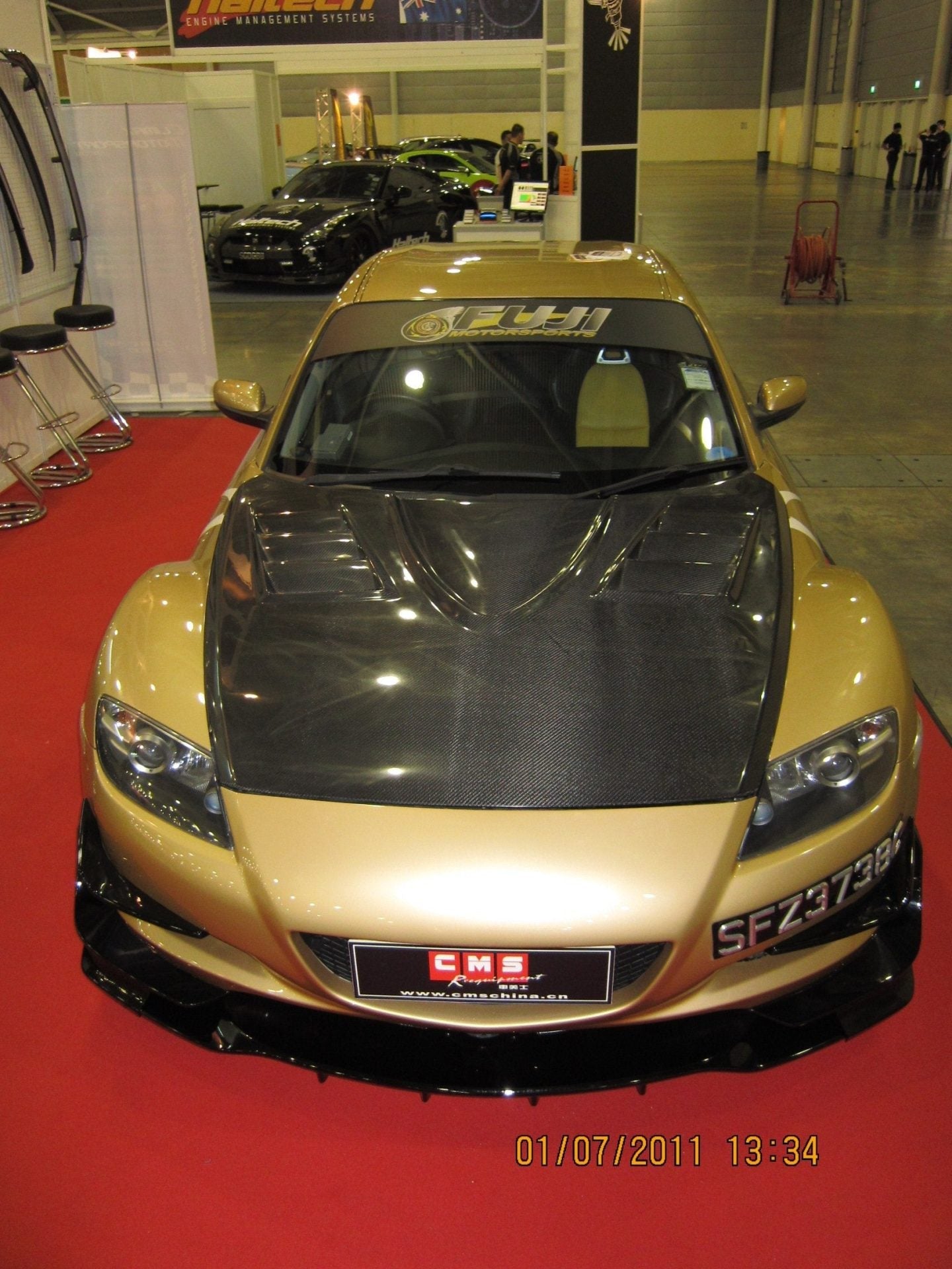 CMST Tuning Carbon Fiber Hood With Vent for Mazda RX-8 RX8 Vented Aftermarket Carbon Fiber Part / Bodykit - Robot Bodykits