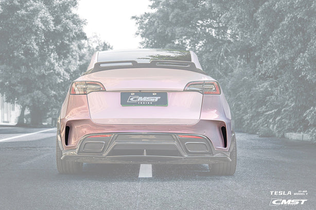 CMST Tuning Carbon Fiber Rear Bumper ver.1 for Tesla Model Y Aftermarket Carbon Fiber Part / Bodykit - Robot Bodykits