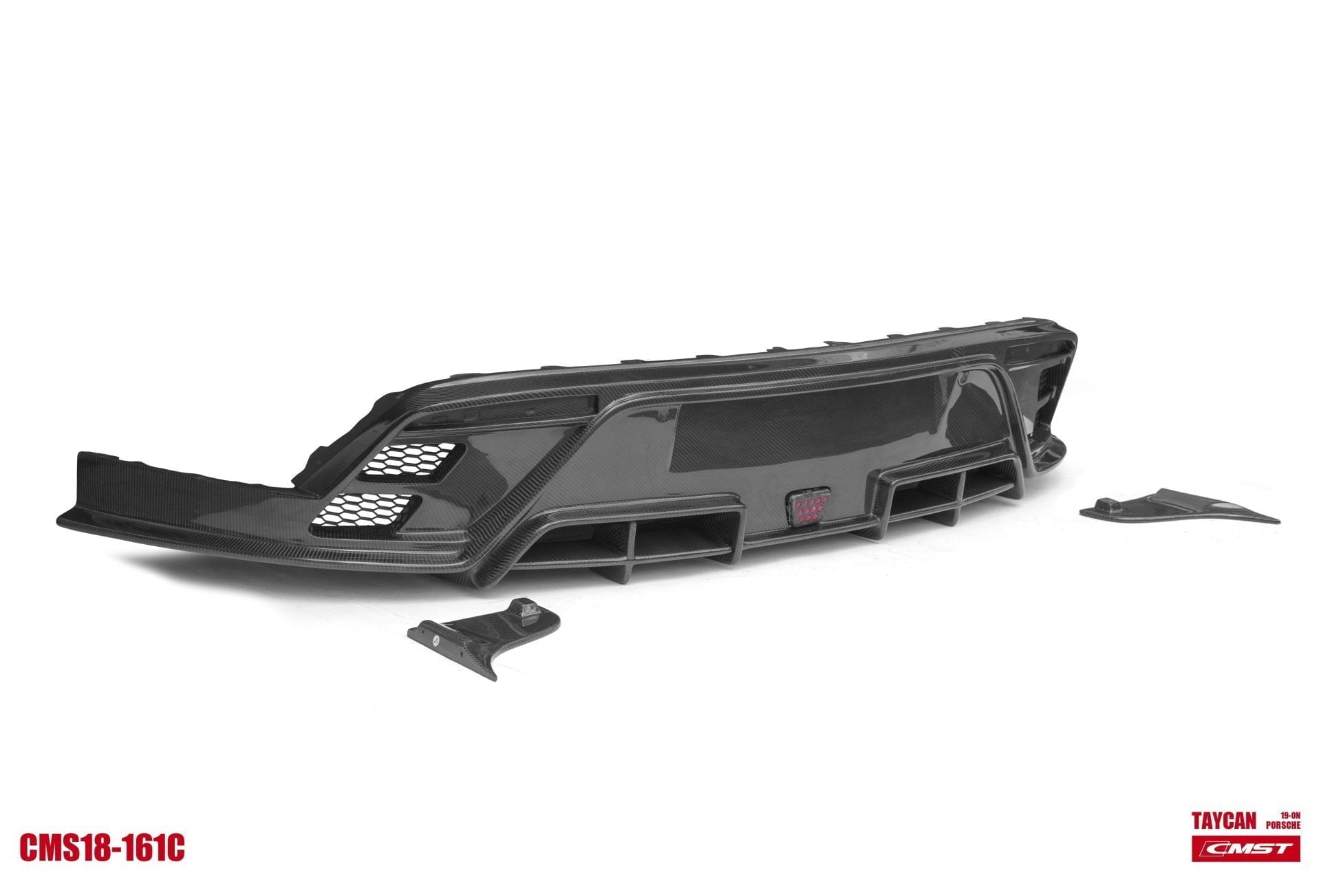 CMST Tuning Carbon Fiber Rear Diffuser & Canards for Porsche Taycan Base, 4S, and Gran Turismo Aftermarket Carbon Fiber Part / Bodykit - Robot Bodykits