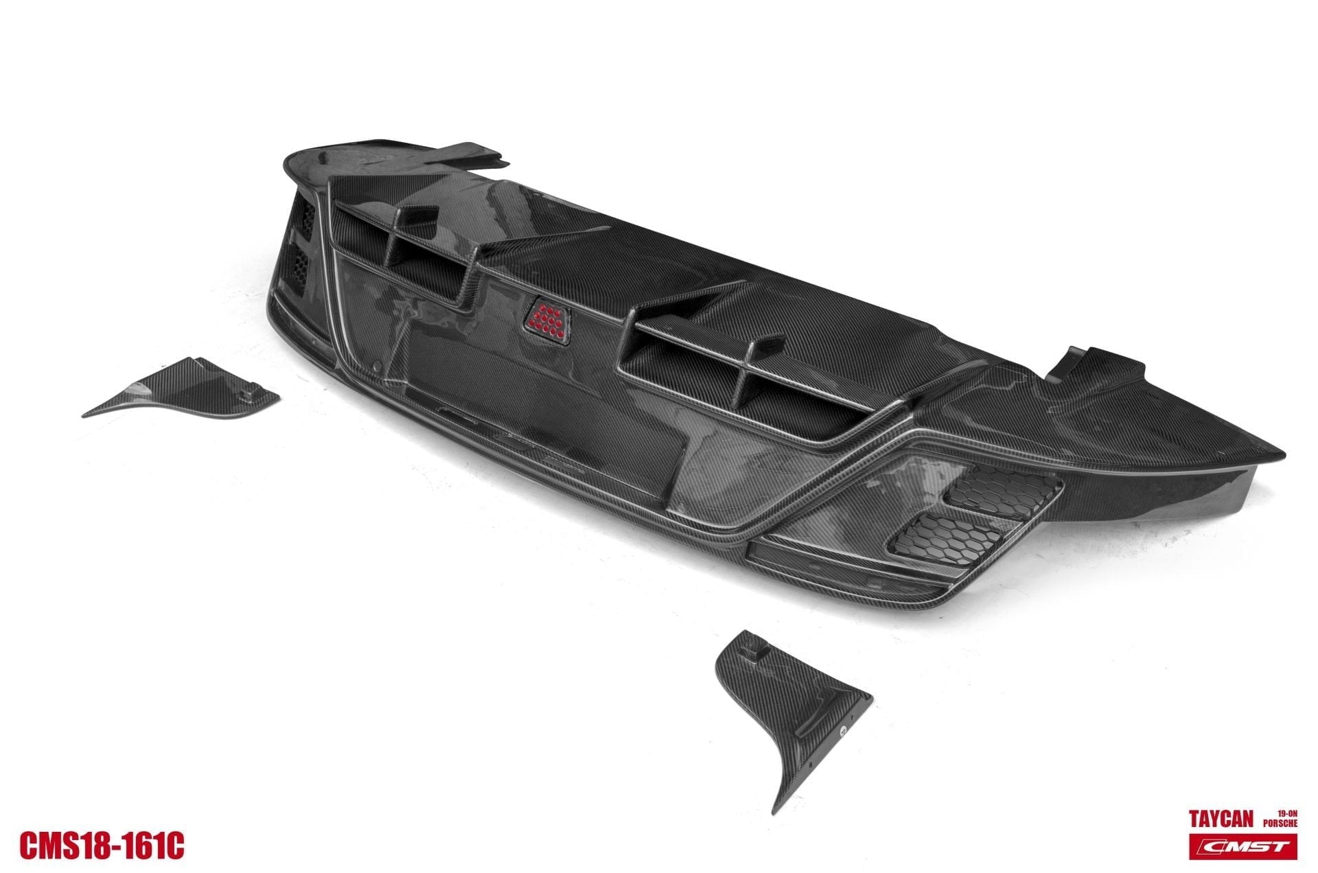 CMST Tuning Carbon Fiber Rear Diffuser & Canards for Porsche Taycan Base, 4S, and Gran Turismo Aftermarket Carbon Fiber Part / Bodykit - Robot Bodykits