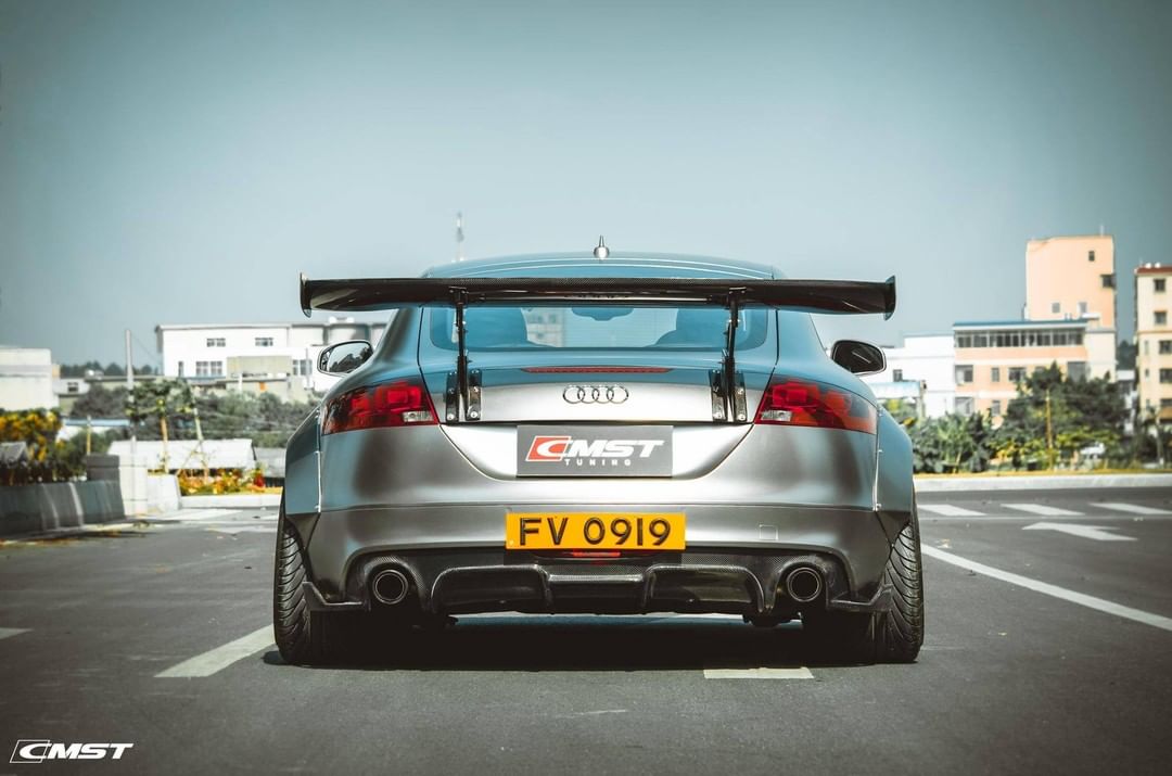 CMST Tuning Carbon Fiber Rear Spoiler Wing For Audi TT TTS MK2 8J 2007-2015 Aftermarket Carbon Fiber Part / Bodykit - Robot Bodykits
