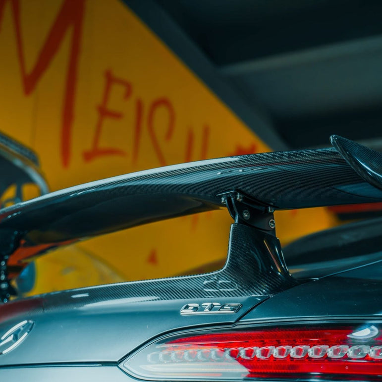 CMST Tuning Carbon Fiber Rear Spoiler Wing Ver.1 for Mercedes Benz C190 AMG GT GTS 2015-ON Aftermarket Carbon Fiber Part / Bodykit - Robot Bodykits