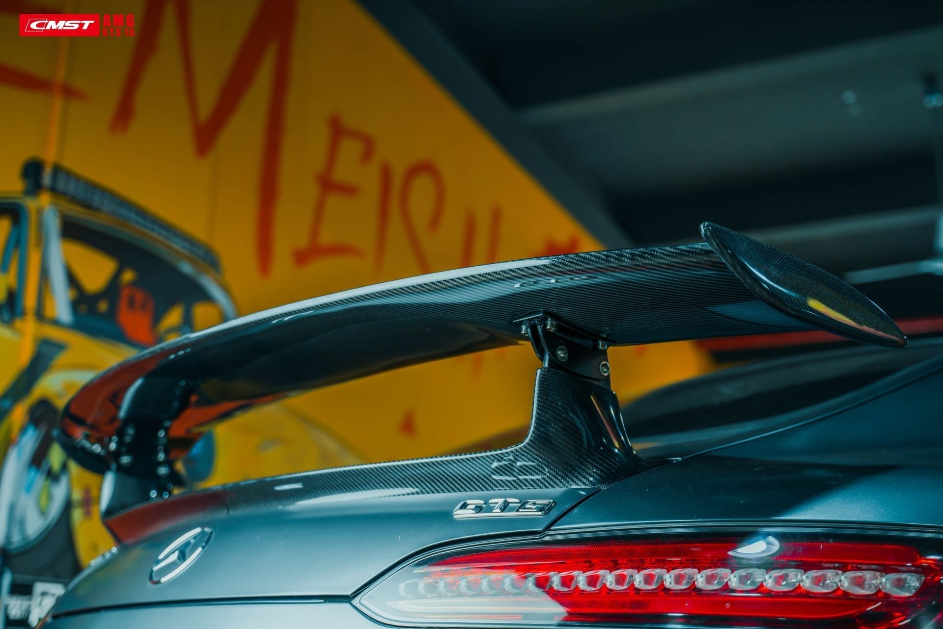 CMST Tuning Carbon Fiber Rear Spoiler Wing Ver.1 for Mercedes Benz C190 AMG GT GTS 2015-ON Aftermarket Carbon Fiber Part / Bodykit - Robot Bodykits