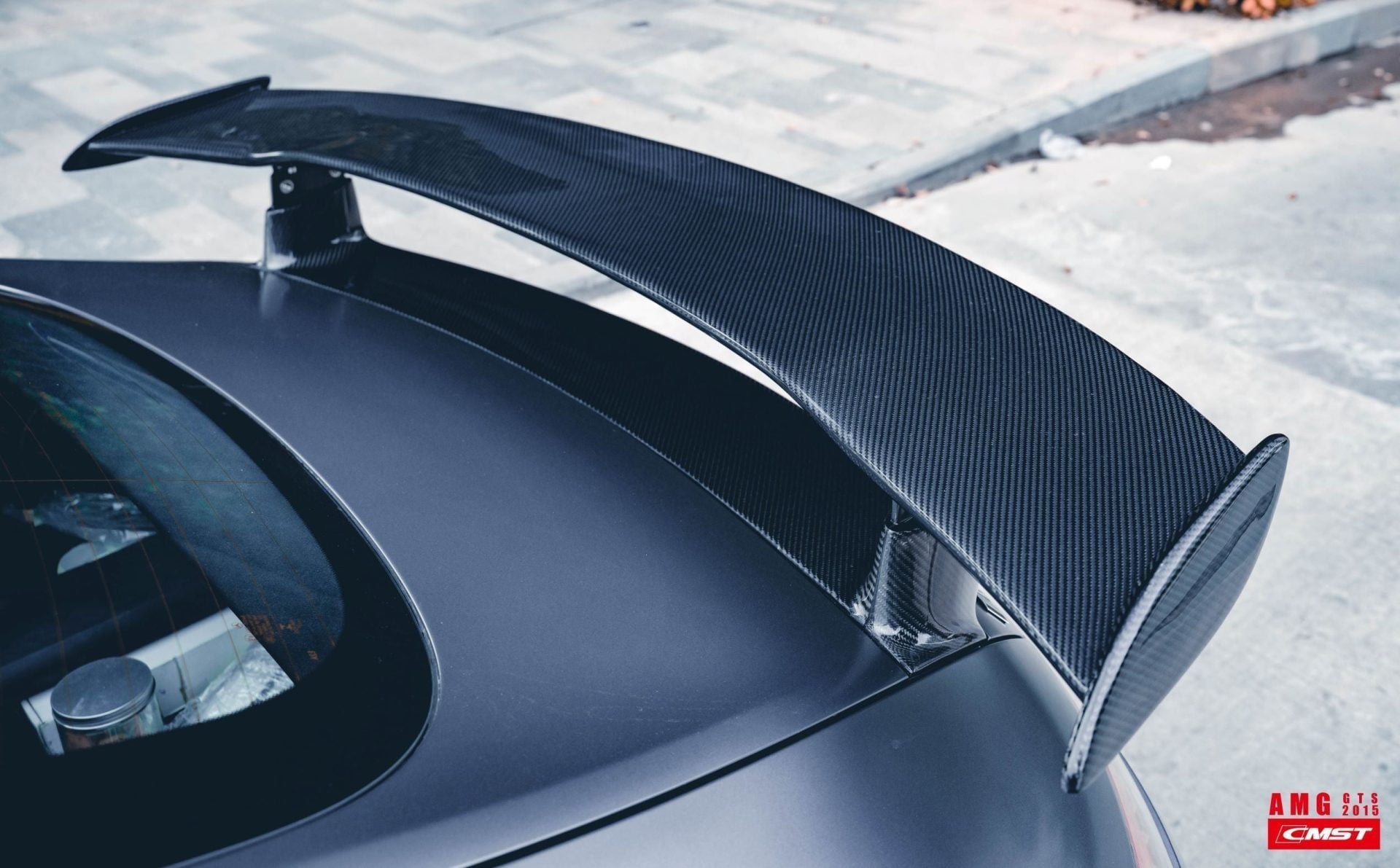 CMST Tuning Carbon Fiber Rear Spoiler Wing Ver.1 for Mercedes Benz C190 AMG GT GTS 2015-ON Aftermarket Carbon Fiber Part / Bodykit - Robot Bodykits