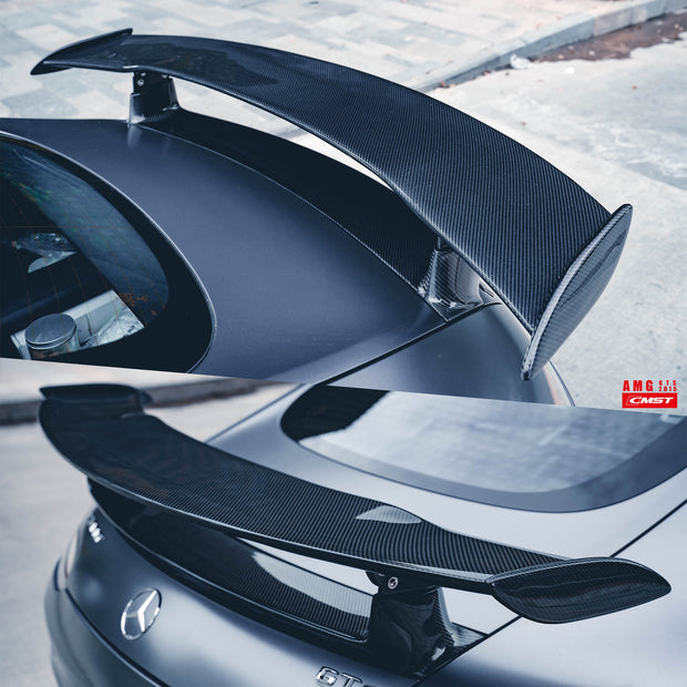 CMST Tuning Carbon Fiber Rear Spoiler Wing Ver.1 for Mercedes Benz C190 AMG GT GTS 2015-ON Aftermarket Carbon Fiber Part / Bodykit - Robot Bodykits