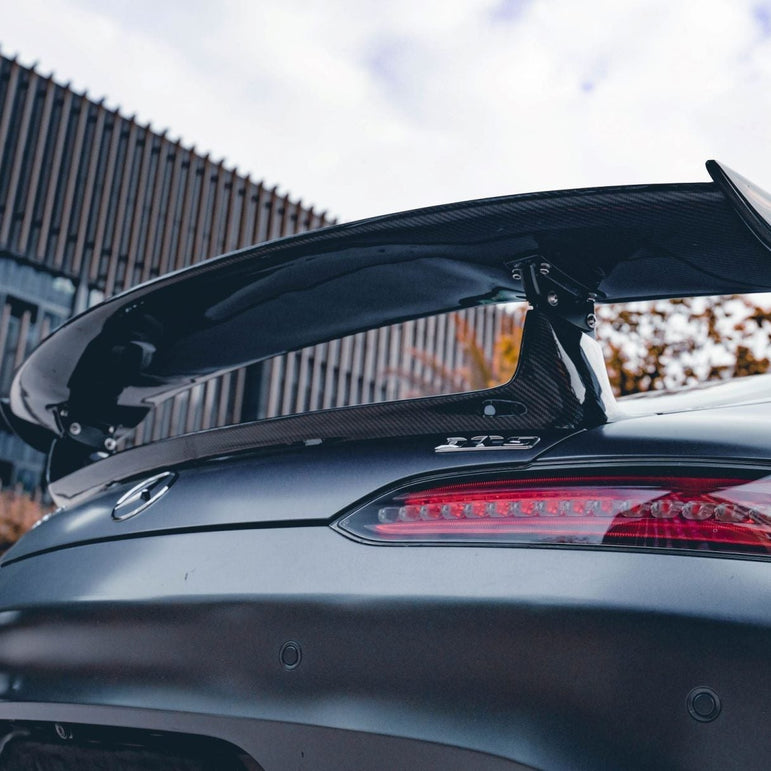 CMST Tuning Carbon Fiber Rear Spoiler Wing Ver.1 for Mercedes Benz C190 AMG GT GTS 2015-ON Aftermarket Carbon Fiber Part / Bodykit - Robot Bodykits