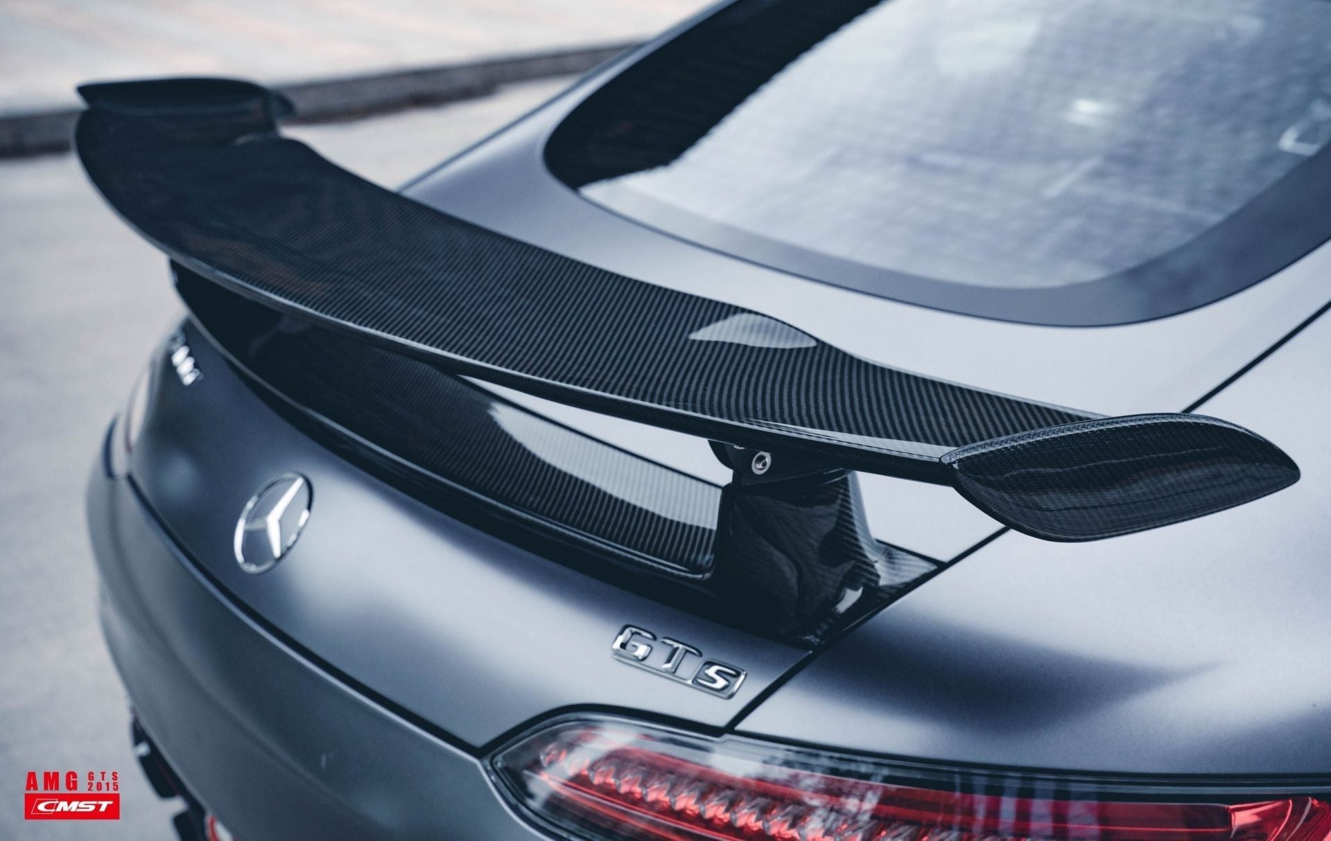 CMST Tuning Carbon Fiber Rear Spoiler Wing Ver.1 for Mercedes Benz C190 AMG GT GTS 2015-ON Aftermarket Carbon Fiber Part / Bodykit - Robot Bodykits