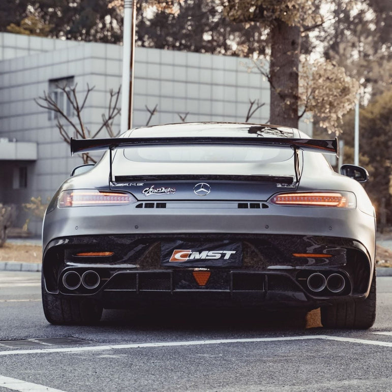 CMST Tuning Carbon Fiber Rear Spoiler Wing Ver.2 for Mercedes Benz C190 AMG GT GTS GTC 2015-2021 Aftermarket Carbon Fiber Part / Bodykit - Robot Bodykits