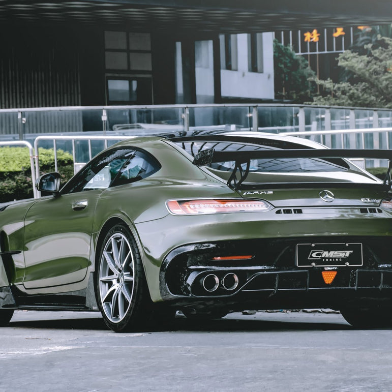 CMST Tuning Carbon Fiber Rear Spoiler Wing Ver.2 for Mercedes Benz C190 AMG GT GTS GTC 2015-2021 Aftermarket Carbon Fiber Part / Bodykit - Robot Bodykits