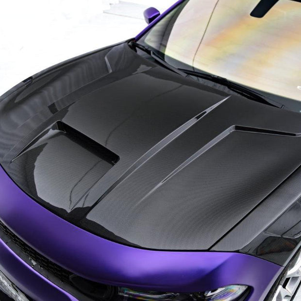 CMST Tuning Carbon Fiber V1 Hood for Dodge Charger 2015 - 2023 Aftermarket Carbon Fiber Part / Bodykit - Robot Bodykits