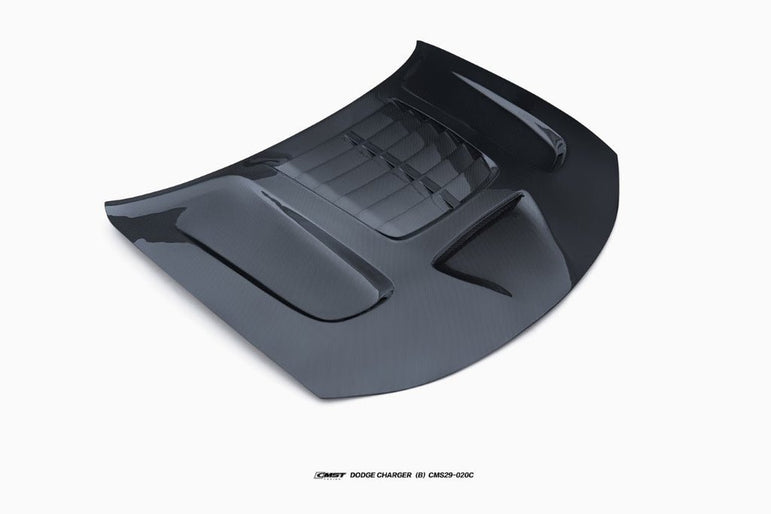 CMST Tuning Carbon Fiber V2 Hood for Dodge Charger 2015-2023 Aftermarket Carbon Fiber Part / Bodykit - Robot Bodykits