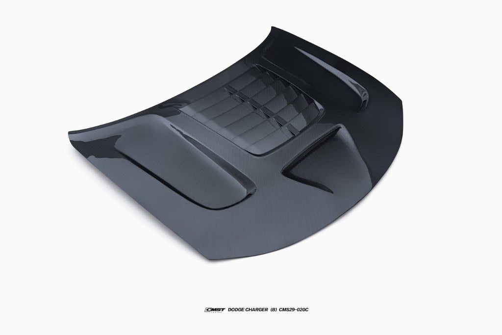 CMST Tuning Carbon Fiber V2 Hood for Dodge Charger 2015-2023 Aftermarket Carbon Fiber Part / Bodykit - Robot Bodykits