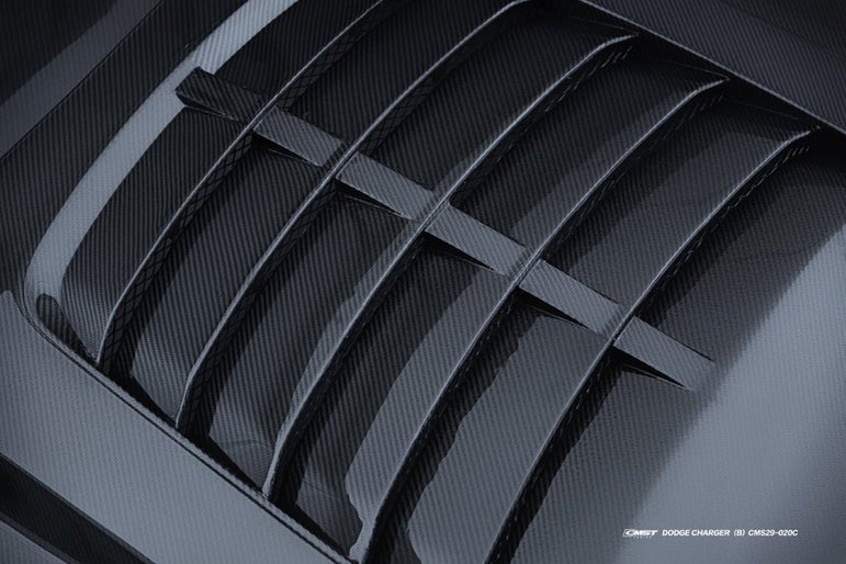 CMST Tuning Carbon Fiber V2 Hood for Dodge Charger 2015-2023 Aftermarket Carbon Fiber Part / Bodykit - Robot Bodykits