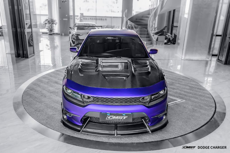 CMST Tuning Carbon Fiber V3 Hood / Bonnet for Dodge Charger 2015 - 2023 Aftermarket Carbon Fiber Part / Bodykit - Robot Bodykits