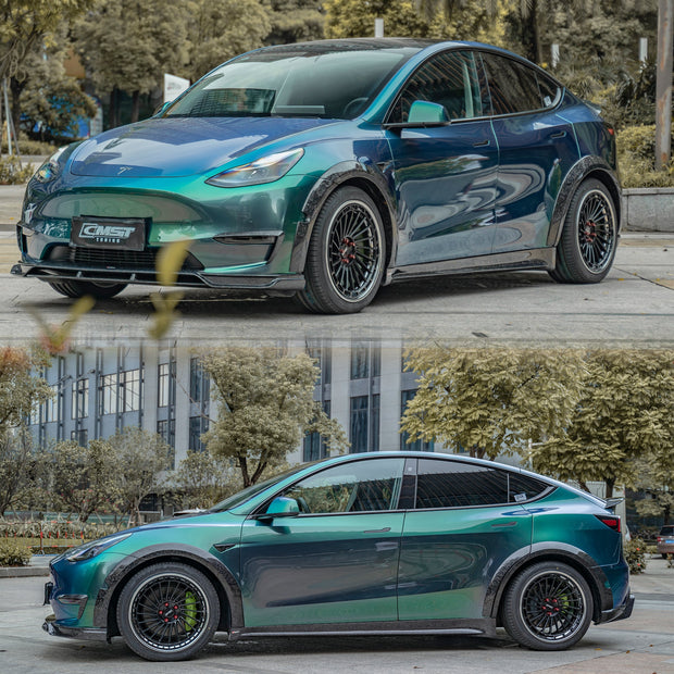 CMST Tuning Carbon Fiber Widebody Wheel Arches for Tesla Model Y Aftermarket Carbon Fiber Part / Bodykit - Robot Bodykits