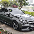 CMST Tuning Carbon Tempered Glass Transparent Bonnet For Mercedes Benz 2015-2020 AMG C63 Sedan Coupe 2 Door 4 Door Aftermarket Carbon Fiber Part / Bodykit - Robot Bodykits