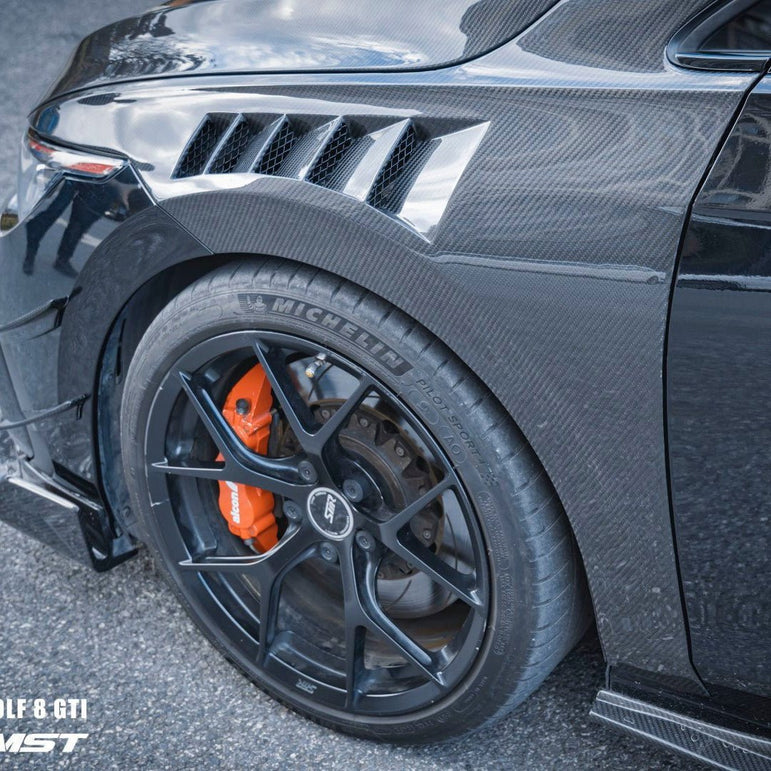 CMST Tuning Dry-Carbon Fiber Front Fenders for Volkswagen GTI & Golf R MK8 Aftermarket Carbon Fiber Part / Bodykit - Robot Bodykits
