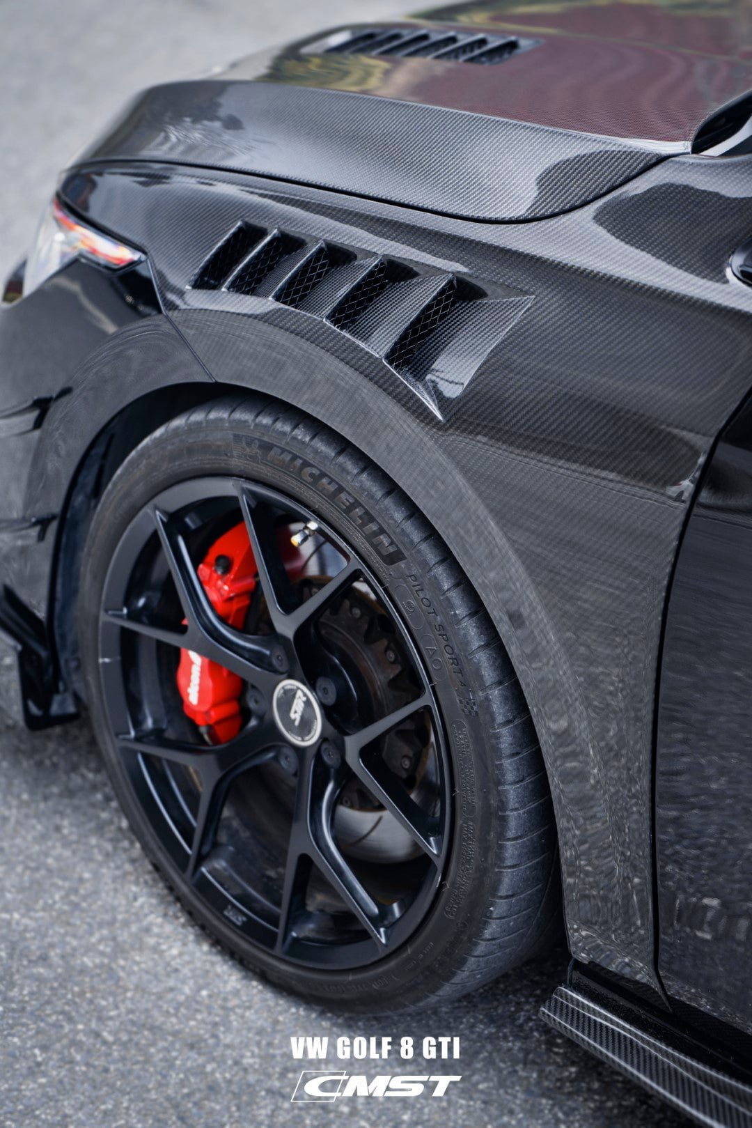CMST Tuning Dry-Carbon Fiber Front Fenders for Volkswagen GTI & Golf R MK8 Aftermarket Carbon Fiber Part / Bodykit - Robot Bodykits