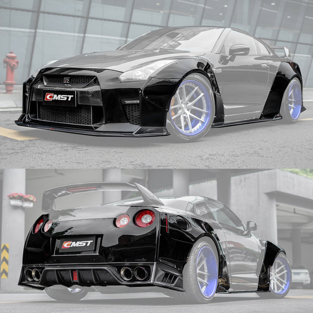 CMST Tuning Facelift Conversion Partial Carbon Fiber Full Body Kit for Nissan GTR GT-R R35 2008-2016 Aftermarket Carbon Fiber Part / Bodykit - Robot Bodykits