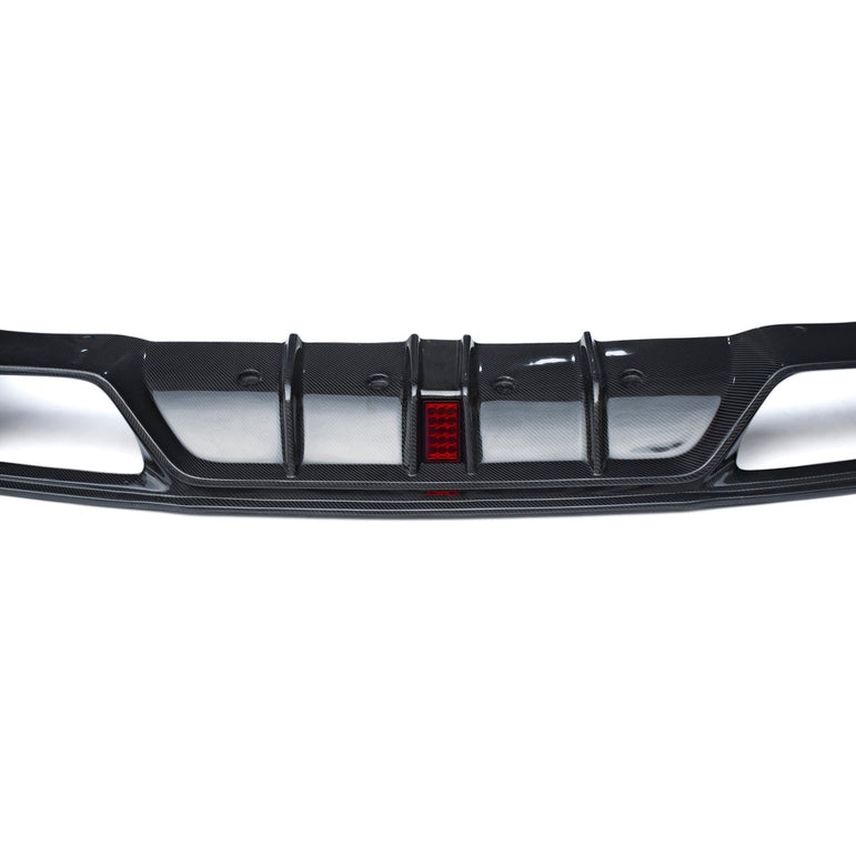 CMST Tuning Facelift Conversion Partial Carbon Fiber Rear Bumper & Rear Diffuser 4 Pcs for Nissan GTR GT-R R35 2008-2016 Aftermarket Carbon Fiber Part / Bodykit - Robot Bodykits