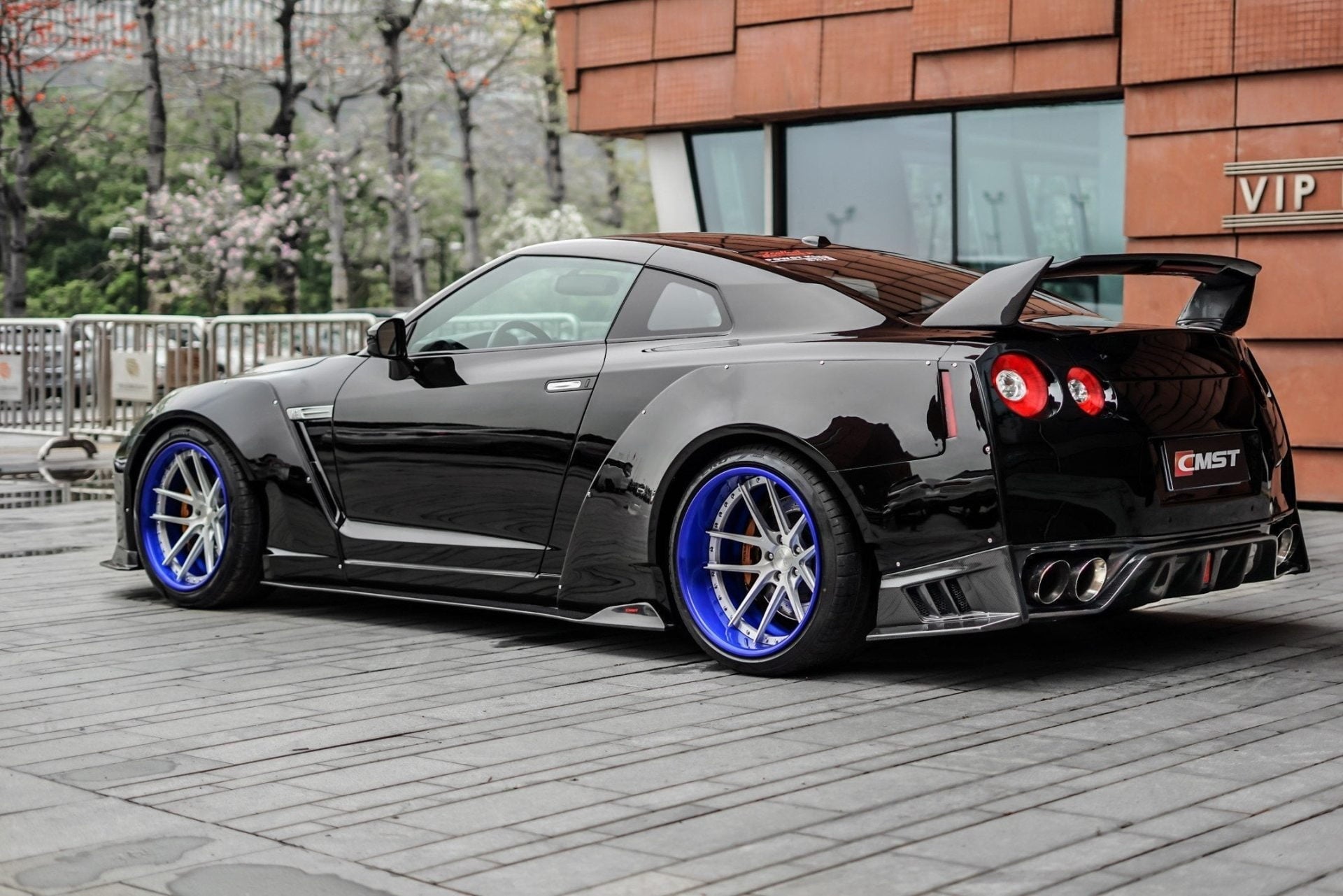 CMST Tuning Facelift Conversion Partial Carbon Fiber Rear Bumper & Rear Diffuser 4 Pcs for Nissan GTR GT-R R35 2008-2016 Aftermarket Carbon Fiber Part / Bodykit - Robot Bodykits
