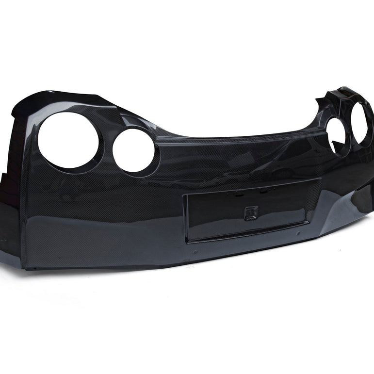 CMST Tuning Facelift Conversion Partial Carbon Fiber Rear Bumper & Rear Diffuser 4 Pcs for Nissan GTR GT-R R35 2008-2016 Aftermarket Carbon Fiber Part / Bodykit - Robot Bodykits