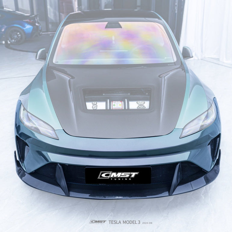 CMST Tuning Front Bumper & Lip for Tesla Model 3 Highland 2024-ON Aftermarket Carbon Fiber Part / Bodykit - Robot Bodykits