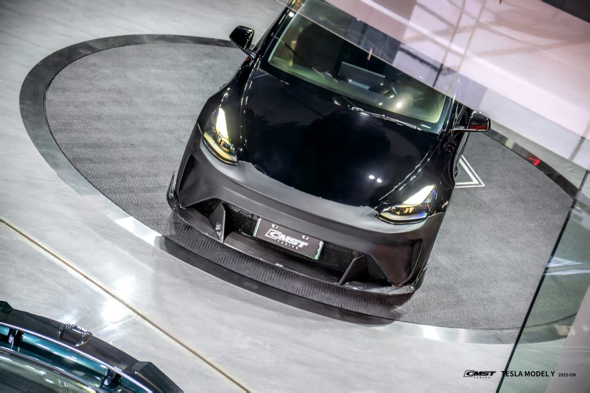 CMST Tuning Front Bumper & Lip for Tesla Model Y Performance AWD 2020 - 2025 Carbon Fiber/FRP Aftermarket Carbon Fiber Part / Bodykit - Robot Bodykits