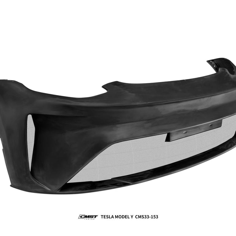 CMST Tuning Front Bumper & Lip for Tesla Model Y Performance AWD 2020 - 2025 Carbon Fiber/FRP Aftermarket Carbon Fiber Part / Bodykit - Robot Bodykits